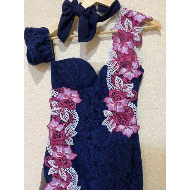 大判花柄刺繍レースキャバドレス レディースのフォーマル/ドレス(ナイトドレス)の商品写真