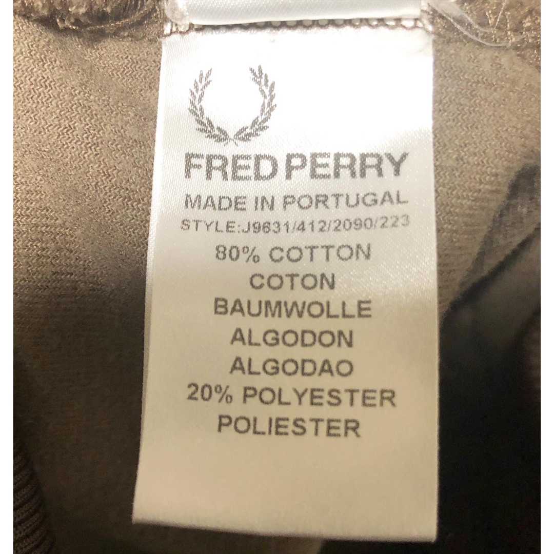 FRED PERRY フレッドペリー ベロア トラックジャケット ジャージ 茶