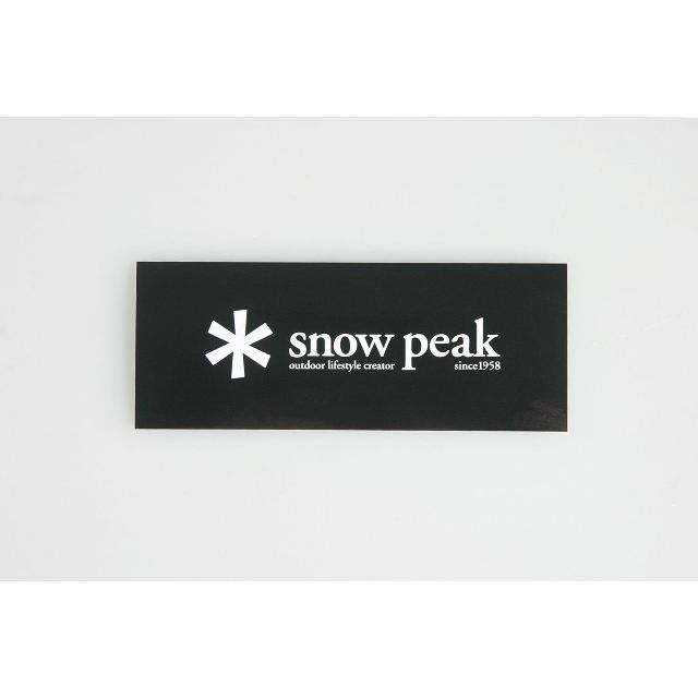 Snow Peak(スノーピーク)の非売品 snow peak スノーピーク ノベルティ ステッカー 黒 スポーツ/アウトドアのアウトドア(その他)の商品写真