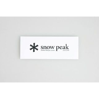 スノーピーク(Snow Peak)の非売品 snow peak スノーピーク ノベルティ ステッカー 白(その他)