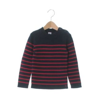 プチバトー(PETIT BATEAU)のPETIT BATEAU プチバトー ニット 5/108 紺x赤(ボーダー) 【古着】【中古】(ニット)