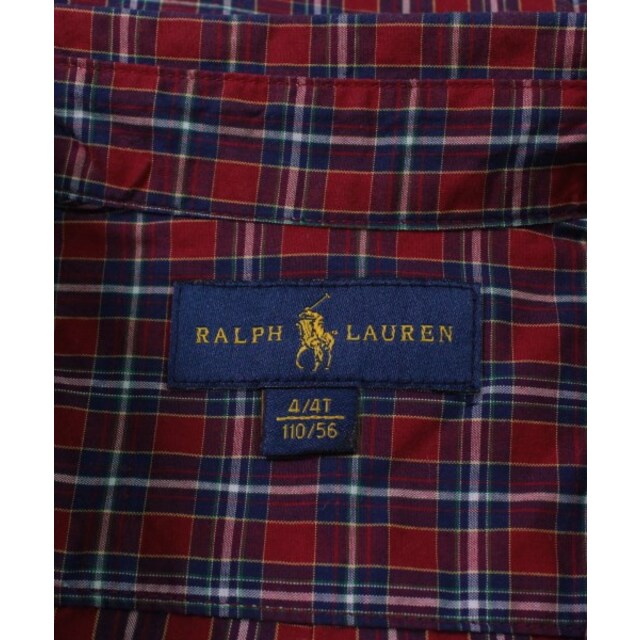 Ralph Lauren(ラルフローレン)のRalph Lauren ラルフローレン シャツ 4 赤x紺x白(チェック) 【古着】【中古】 キッズ/ベビー/マタニティのキッズ服女の子用(90cm~)(ブラウス)の商品写真