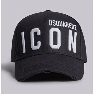 ディースクエアード(DSQUARED2)の新品未使用 D SQUARED2 ICON キャップ 帽子 BLACK 黒(キャップ)
