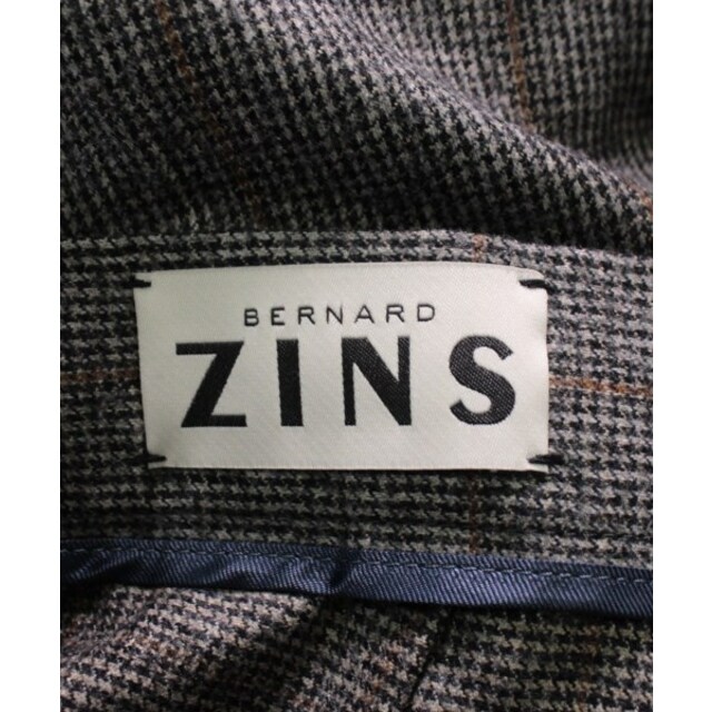 BERNARD ZINS ベルナールザンス スラックス S グレー系(チェック