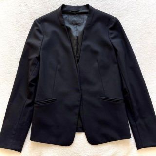 ユナイテッドアローズグリーンレーベルリラクシング(UNITED ARROWS green label relaxing)のグリーンレーベルリラクシング ノーカラー ジャケット サイズ36 カラーレス(ノーカラージャケット)