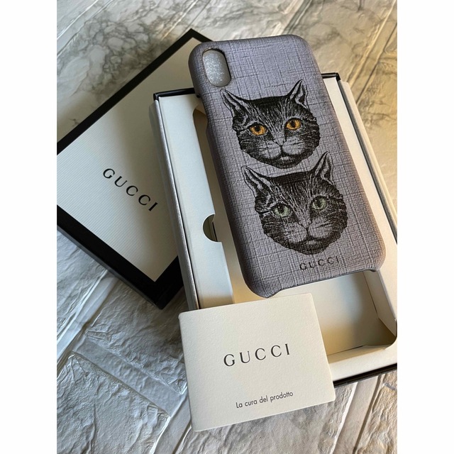 Gucci(グッチ)のGUCCI ミスティックキャット iPhone X スマホ/家電/カメラのスマホアクセサリー(iPhoneケース)の商品写真