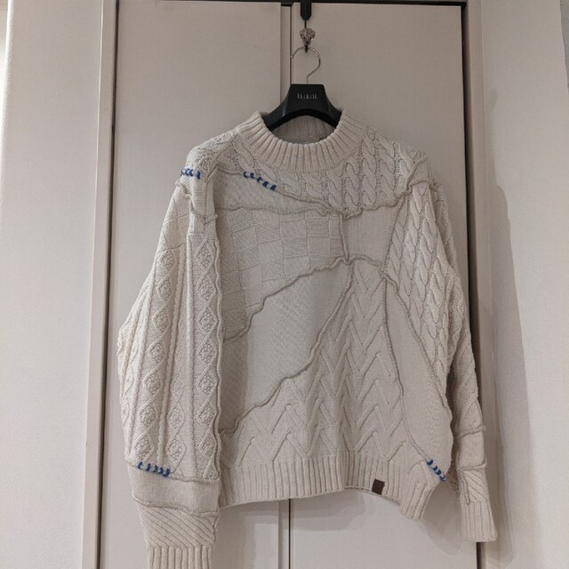 ZARA パッチワークオーバーサイズニット コラボ セーターアダーエラー