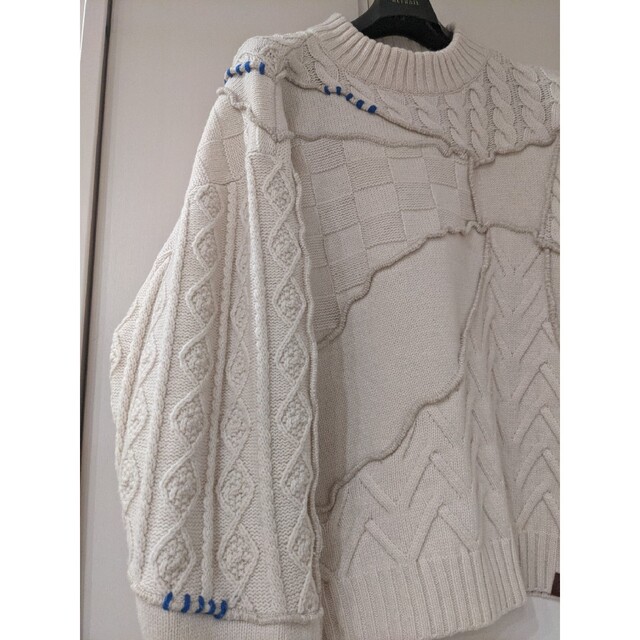 ZARA パッチワークオーバーサイズニット コラボ セーターアダーエラー
