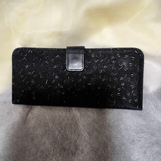 印傳屋 トンボ柄 黒 シンプルな薄型財布👛(財布)