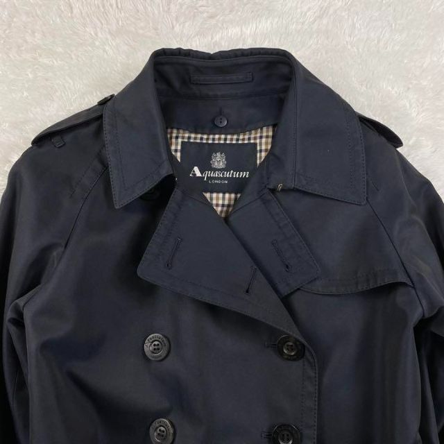 極美品✨アクアスキュータム トレンチコート ライナー 2way チェック