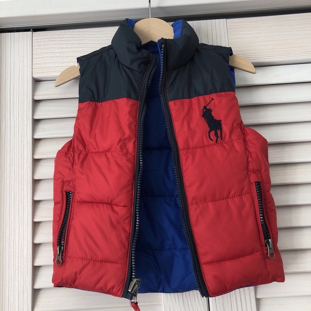 POLO RALPH LAUREN(ポロラルフローレン)のベビー85 ポロラルフローレン　ダウンベスト キッズ/ベビー/マタニティのベビー服(~85cm)(ジャケット/コート)の商品写真