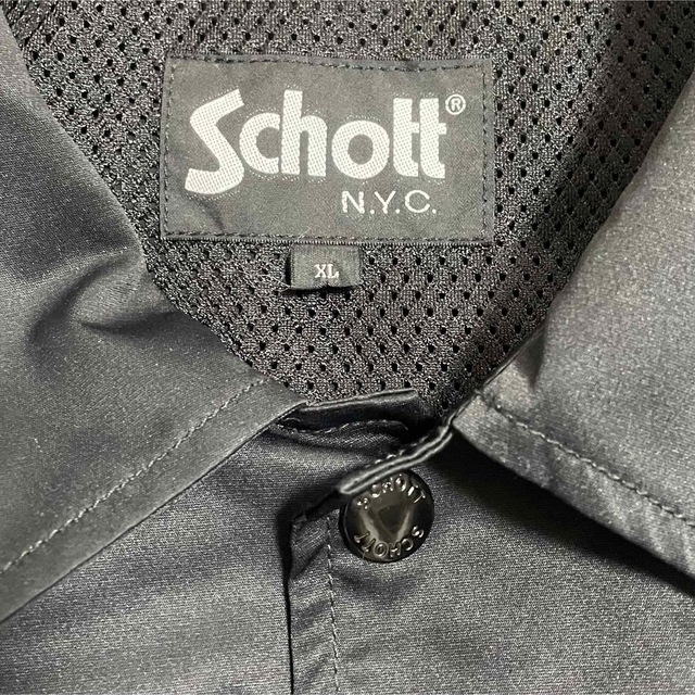 schott(ショット)の【魔神かず様】Schott コーチジャケット ＋ Champion パーカー2点 メンズのジャケット/アウター(ナイロンジャケット)の商品写真