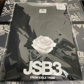 サンダイメジェイソウルブラザーズ(三代目 J Soul Brothers)のJSB3 IS BACK フォトTシャツ/BLACK  Lサイズ(ミュージシャン)