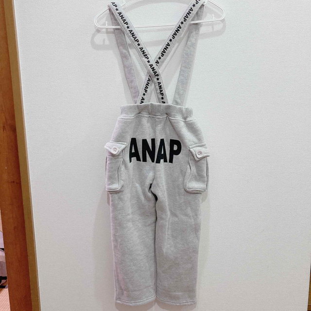 ANAP Kids(アナップキッズ)のANAP KIDS アナップキッズ　サロペット　120 グレー キッズ/ベビー/マタニティのキッズ服男の子用(90cm~)(パンツ/スパッツ)の商品写真