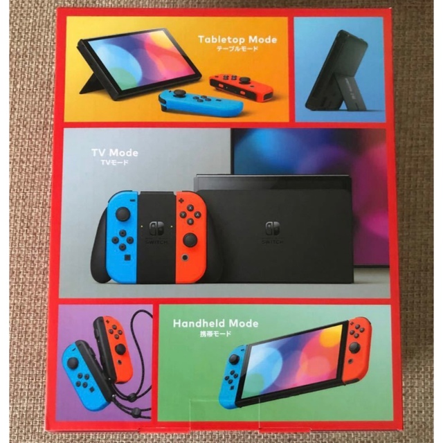 Nintendo Switch(ニンテンドースイッチ)のNintendo Switch 有機ELモデル  ネオンブルー／ネオンレッド   エンタメ/ホビーのゲームソフト/ゲーム機本体(家庭用ゲーム機本体)の商品写真