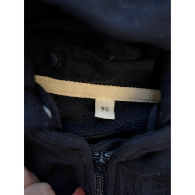 MUJI (無印良品)(ムジルシリョウヒン)の無印良品　キッズ　ベビー　90  パーカー キッズ/ベビー/マタニティのキッズ服男の子用(90cm~)(ジャケット/上着)の商品写真