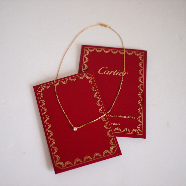 Cartier 0.27カラット1粒ダイアモンド1895ネックレス - 2