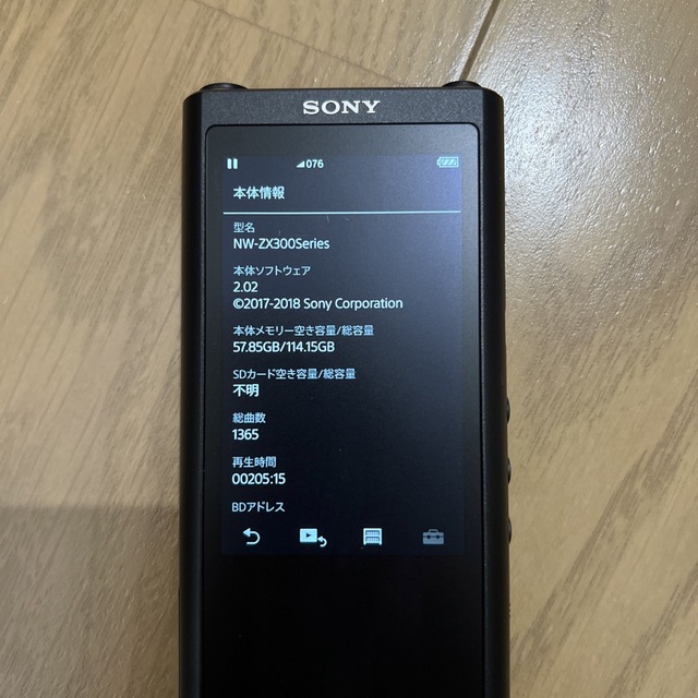 SONY  ウォークマン ZX NW-ZX300G Dignisケース付き