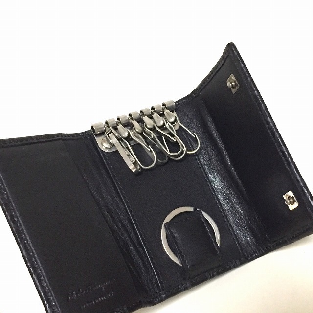 Salvatore Ferragamo - サルバトーレフェラガモ キーケース 黒の通販 ...