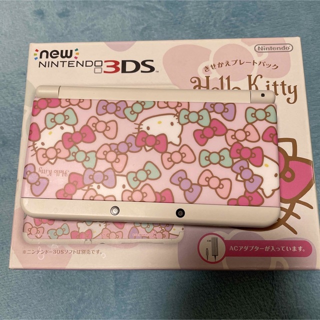 ニンテンドー3DS(ニンテンドー3DS)のNintendo3DS ハローキティ 着せ替え エンタメ/ホビーのゲームソフト/ゲーム機本体(携帯用ゲーム機本体)の商品写真