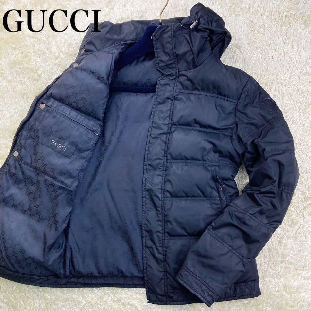 Gucci - 美品 トムフォード期⭐️グッチ GG柄 ダウンジャケット ブラック 44サイズの通販 by HIRO's shop｜グッチならラクマ