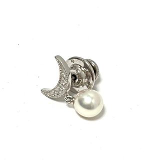 ミキモト(MIKIMOTO)のミキモト ネクタイピン美品  - 白(ネクタイピン)