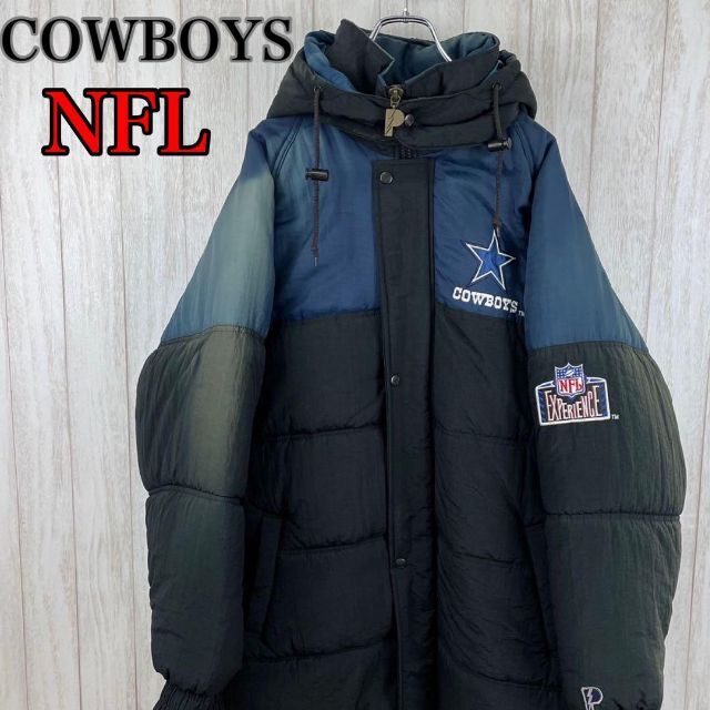 NFL カウボーイズ COWBOYS 刺繍 バッグロゴ ダウンジャケット