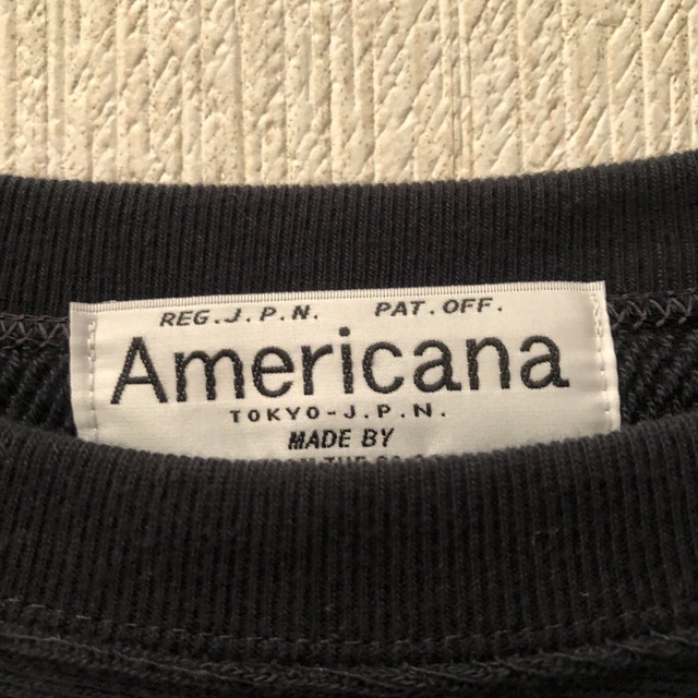 AMERICANA(アメリカーナ)の【AMERICANA】クルーネック ロゴプリント プルオーバー   レディースのトップス(トレーナー/スウェット)の商品写真