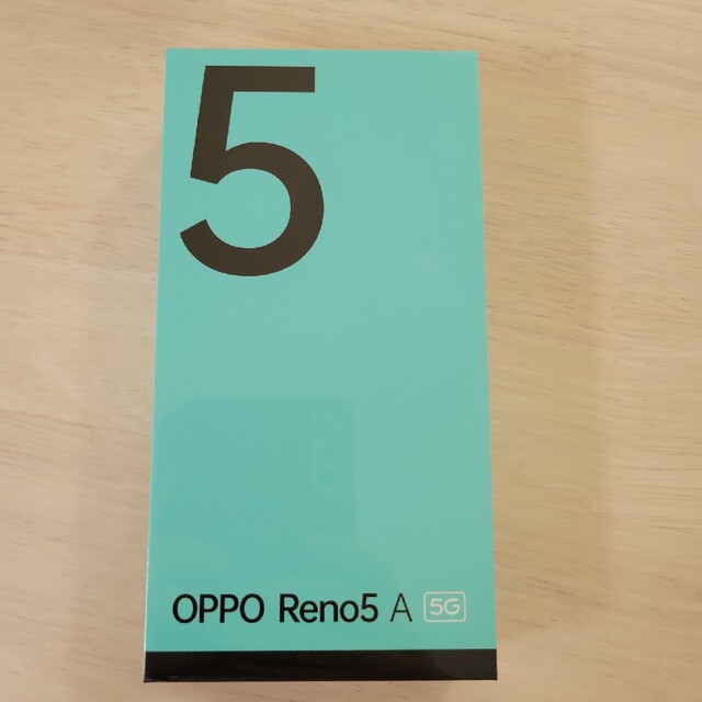 OPPO(オッポ)のOPPO Reno5 A　シルバーブラック　新品未開封　SIMフリー スマホ/家電/カメラのスマートフォン/携帯電話(スマートフォン本体)の商品写真