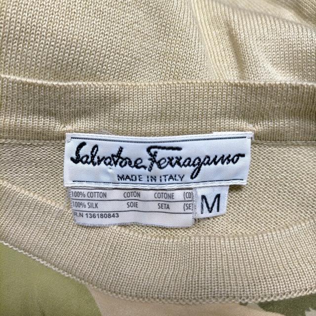 サルバトーレフェラガモ 半袖セーター M -