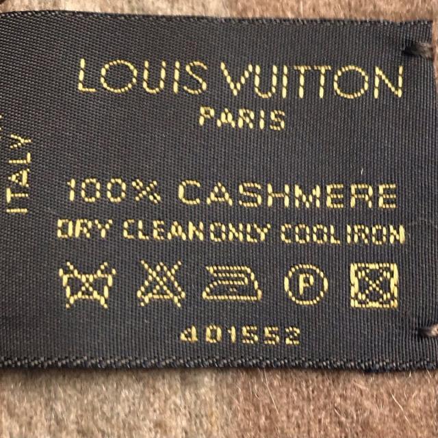 LOUIS VUITTON(ルイヴィトン)のルイヴィトン マフラー - エベヌ カシミヤ レディースのファッション小物(マフラー/ショール)の商品写真