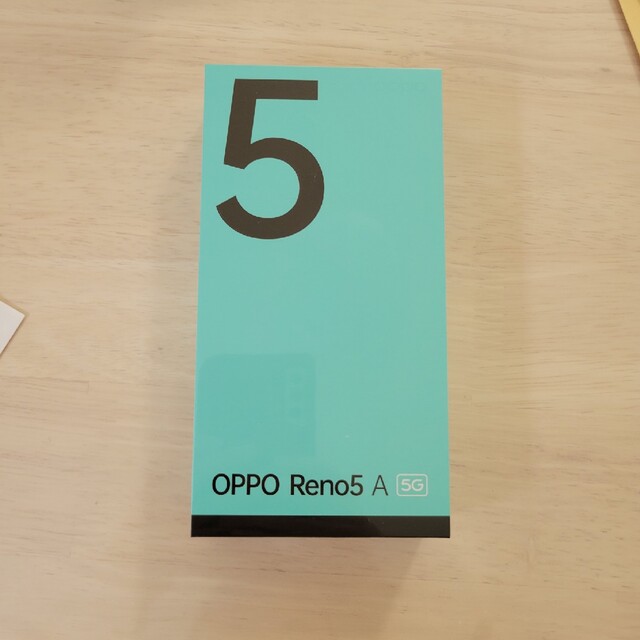 OPPO(オッポ)のOPPO Reno5 A　SIMフリー　シルバーブラック　新品未開封 スマホ/家電/カメラのスマートフォン/携帯電話(スマートフォン本体)の商品写真