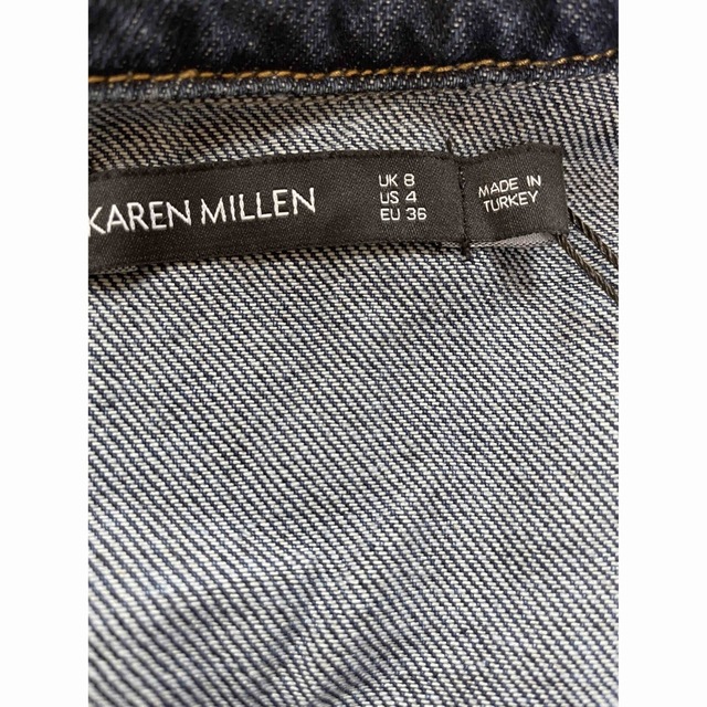 Karen Millen(カレンミレン)のカレンミレン　デニムワンピース　UK8 レディースのワンピース(ミニワンピース)の商品写真