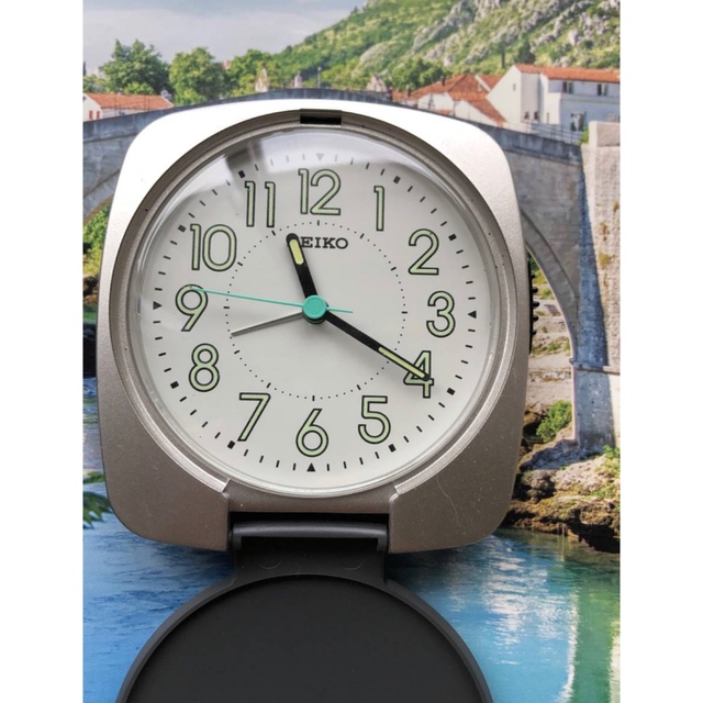 置時計 SEIKO　セイコー　QQ635S　アラム　目覚し時計　美品　アナログ