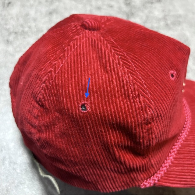 YOUNG AN☆USAオリンピック刺繍ロゴコーデュロイキャップ 80s〜 メンズの帽子(キャップ)の商品写真
