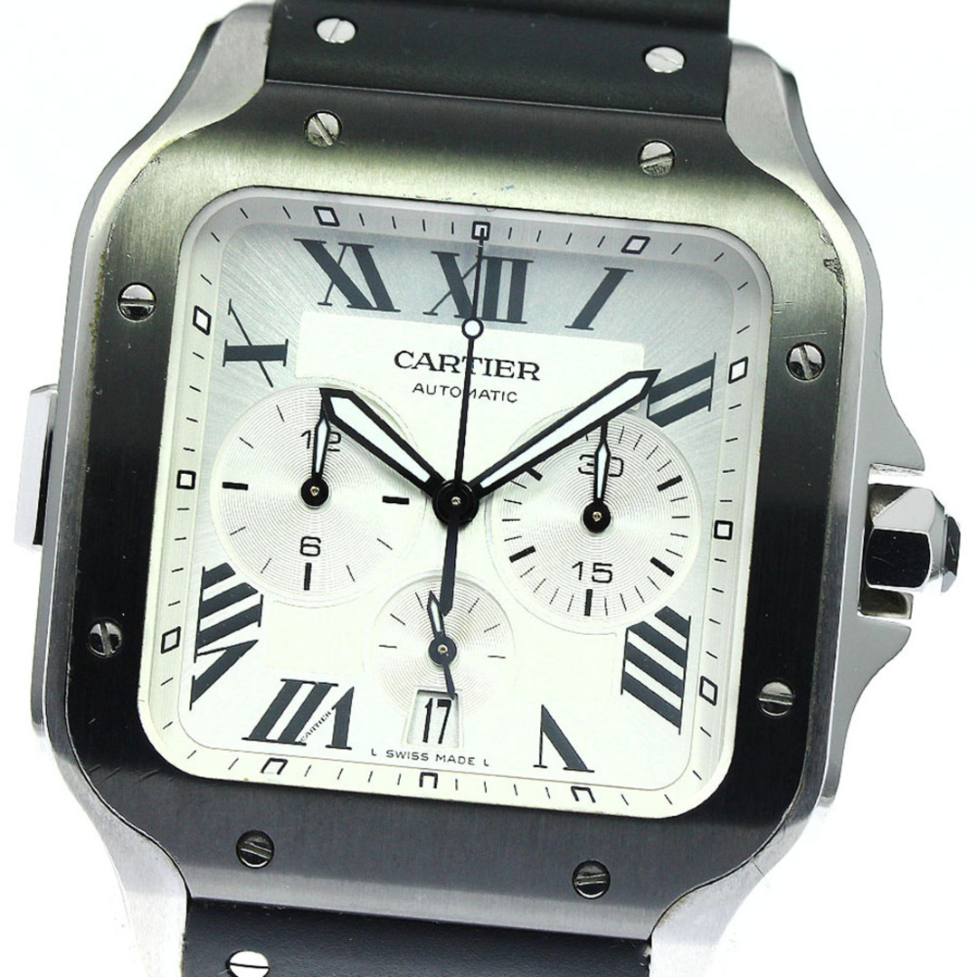 完璧 ドゥ サントス 【CARTIER】カルティエ - Cartier カルティエ メンズ_735165 自動巻き WSSA0017 XL クロノグラフ 腕時計(アナログ)