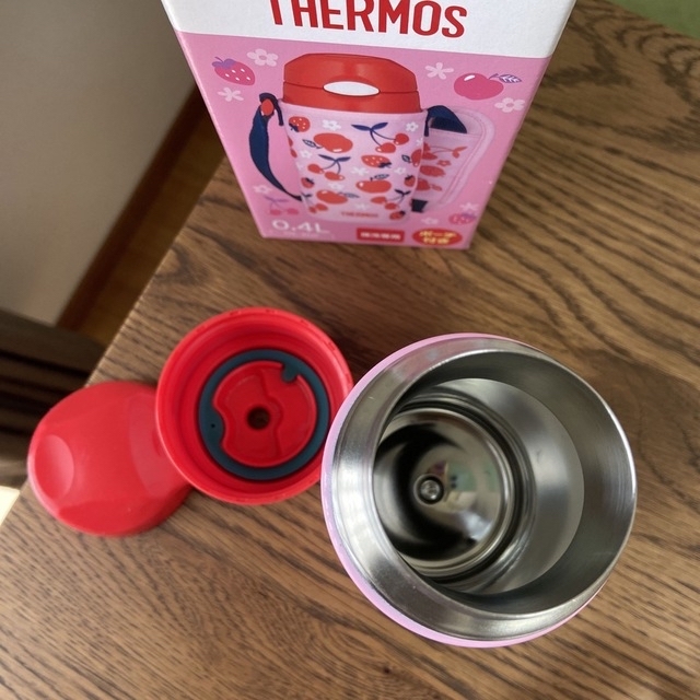 THERMOS(サーモス)のサーモス　子供用水筒　0.4L ストロータイプ　新品ストローセットつき キッズ/ベビー/マタニティの授乳/お食事用品(水筒)の商品写真