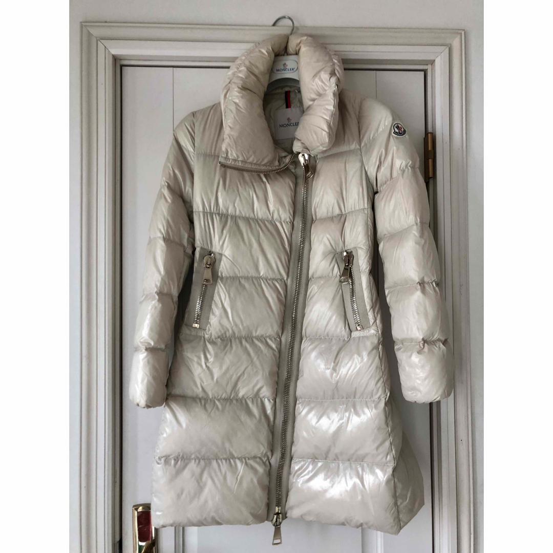 MONCLER DAPHNE ダーフィン ホワイト ダウン ロングコート ファー