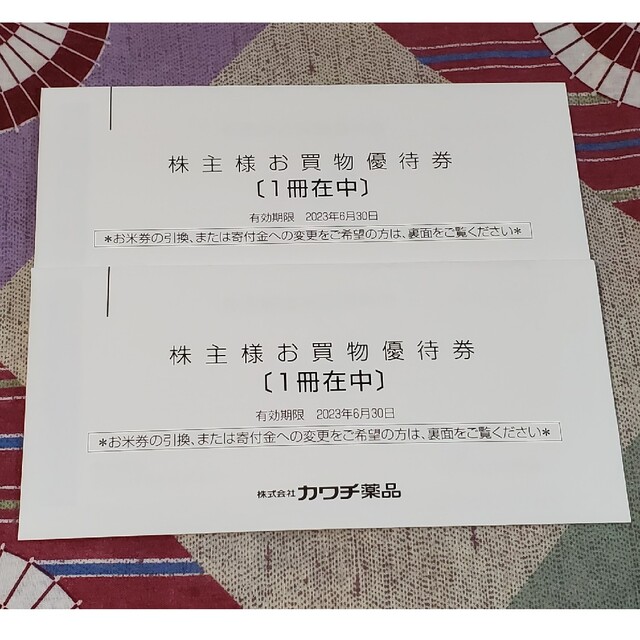 カワチ薬品 株主優待券10000円分