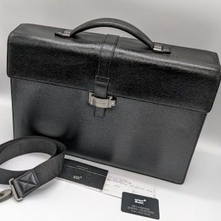 モンブラン(MONTBLANC)のモンブラン 4810 ウエストサイド ブリーフケース ビジネスバッグ ブラック(ビジネスバッグ)