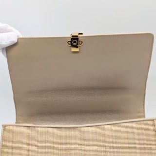 COMTESSE - コンテス ホースヘア ミニハンドバッグ ベージュ ミラー
