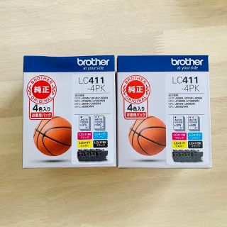 ブラザー(brother)の【Brother純正】LC411-4PK インクカートリッジ  4色セット(PC周辺機器)