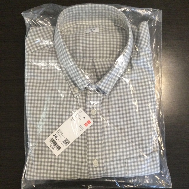 UNIQLO(ユニクロ)の［新品］ユニクロ  フランネルチェックシャツ 長袖 グレー 3XL メンズのトップス(シャツ)の商品写真