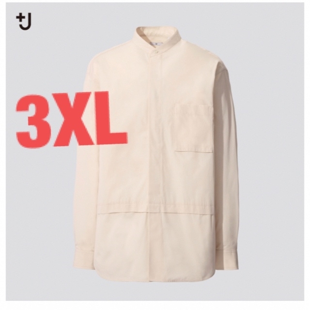 UNIQLO(ユニクロ)のユニクロ+J スーピマコットンスタンドカラーシャツ　3XL メンズのトップス(シャツ)の商品写真