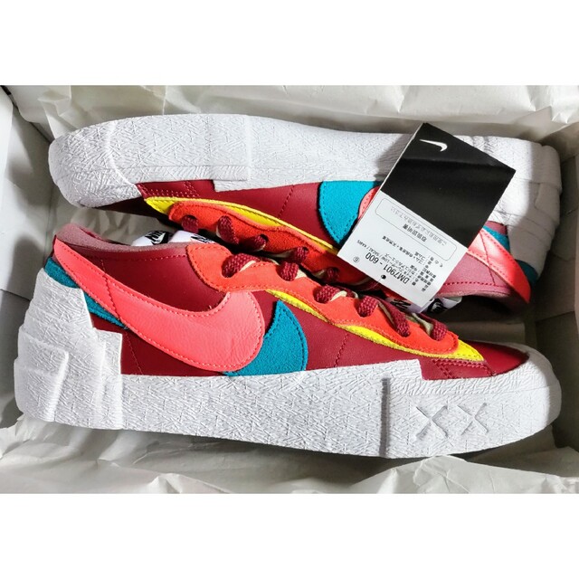 KAWS × sacai × Nike Blazer Low Team Red