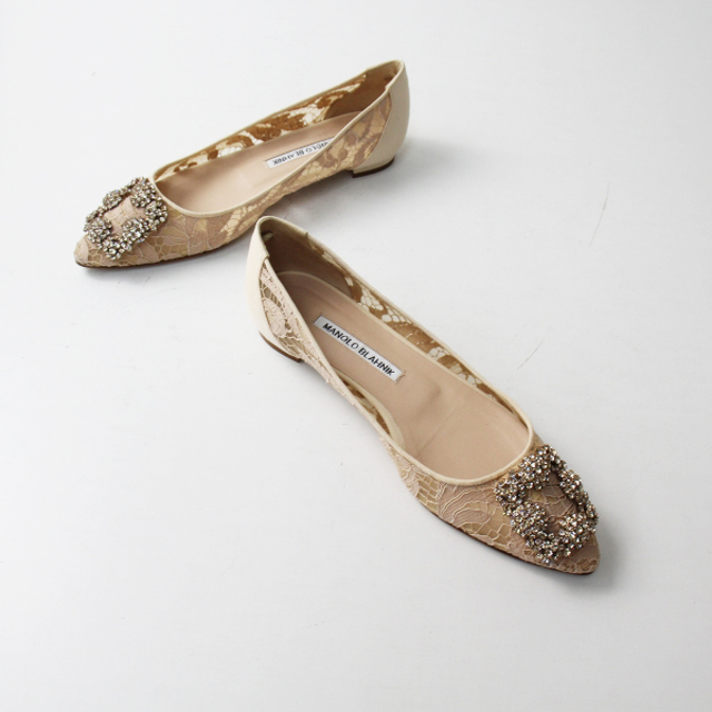 室外 MANOLO BLAHNIK マノロブラニク Hangisi ハンギシフラット