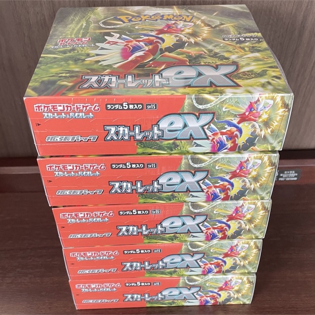 スカーレットex box シュリンク付き 5box ポケモンカード