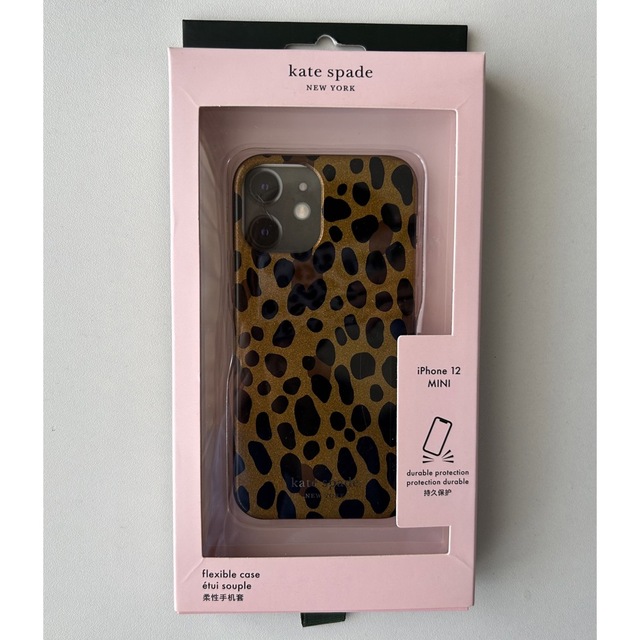 kate spade new york(ケイトスペードニューヨーク)のケイトスペード  iPhone12mini ケース　レオパード  ヒョウ柄 スマホ/家電/カメラのスマホアクセサリー(iPhoneケース)の商品写真