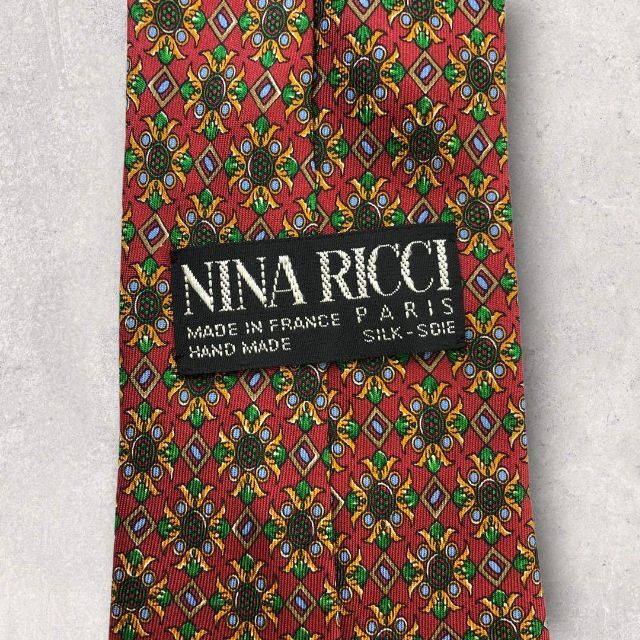 NINA RICCI(ニナリッチ)の【4469】良品！ニナリッチ　ネクタイ　レッド系 メンズのファッション小物(ネクタイ)の商品写真