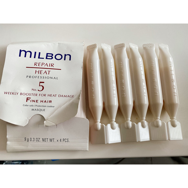 Erujuda（Milbong）(エルジューダ)のMILBON リペアヒート No.5 ヘアトリートメント 9g×6本 コスメ/美容のヘアケア/スタイリング(トリートメント)の商品写真